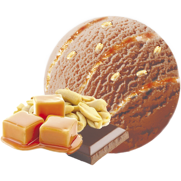 «MOROZPRODUKT» chocolate-peanut-salted caramel cream in cuvettes