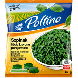 «POLTINO» шпинат листовой резаный порционный